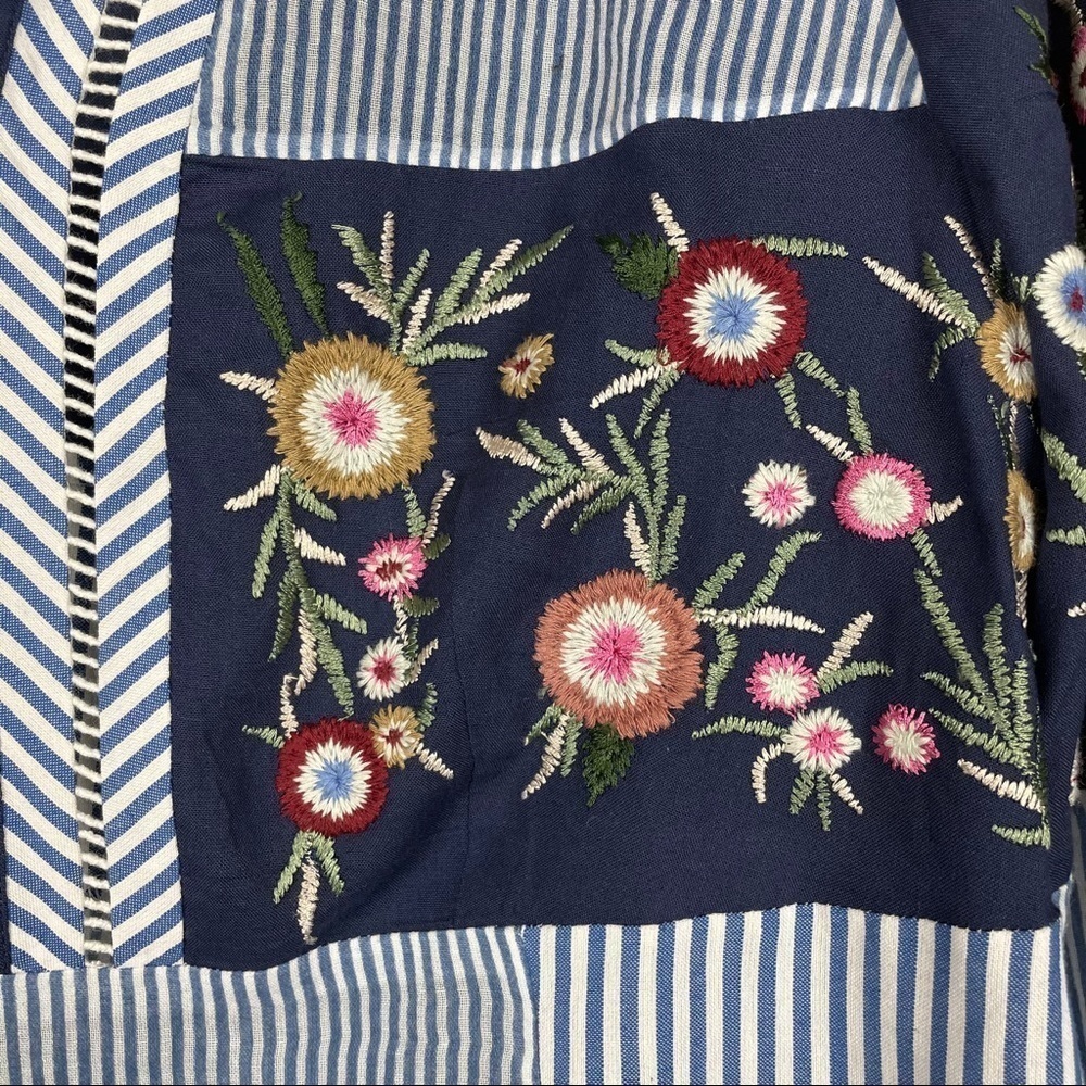 Chicos Patch Work Embroidered Pullover Blouse - image 3